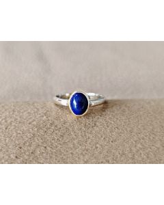 Anillo Sodalita Ovalado Azul